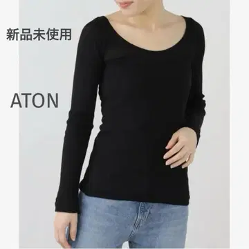 미사용 새상품 Spick and Span 컴팩트 리브 롱 슬리브 T셔츠