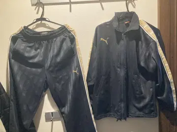 PUMA 블랙 골드 저지 세트 M 사이즈