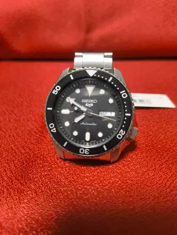 세이코 5 스포츠 자동 와인딩 데이데이트 뒷면 투명 시계/손목시계