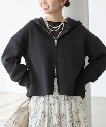 근적외선 방지/종이상자 W 지퍼 후디