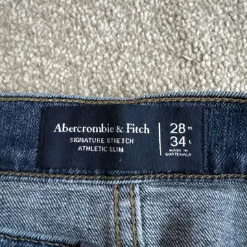Abercrombie & Fitch 애슬레틱 슬림 28W 34L