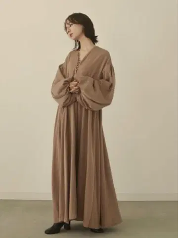 [ louren ] front button volume onepiece