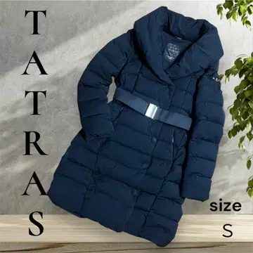 TATRAS [ 타트라스 ] 벨트 부착 다운 코트 다운 자켓 A 라인