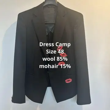 [컨디션 최상] Dress Camp 테일러드 자켓 짧은 기장 골드 버튼