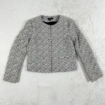 새상품급 theory 트위드 노카라 자켓 00 사이즈 XS