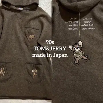 새상품 레어 톰과 제리 90s 플리스 y2k 일본제 TOM&JERRY