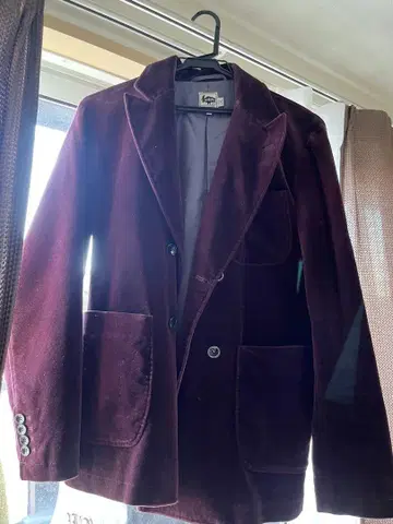 벨벳 테일러드 자켓