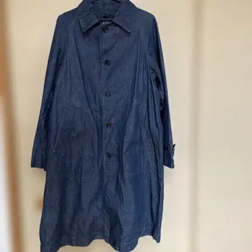 45R 데님 롱 코트