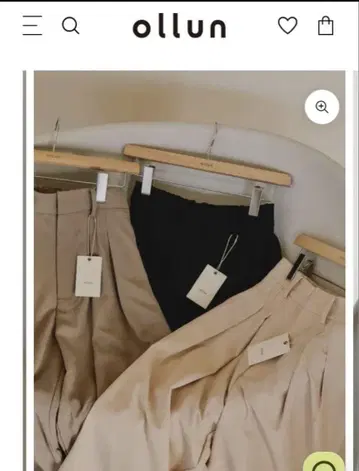 오룬 tuck wide pants 턱 와이드 팬츠 키리마루