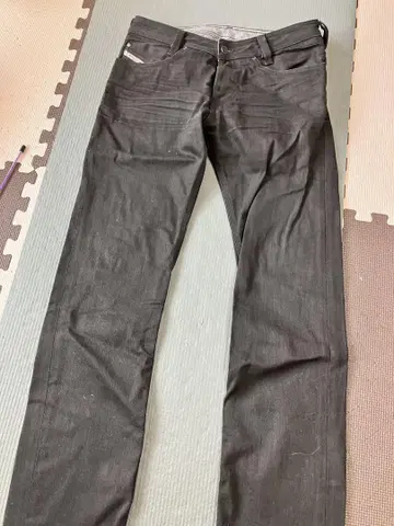 블랙 슬림핏 청바지