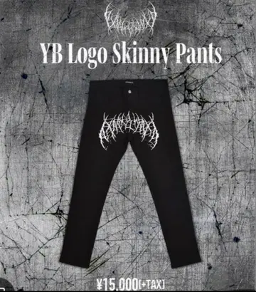 YB 로고 스키니 팬츠 블랙 S