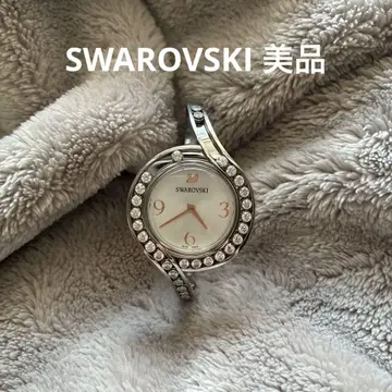 스와로브스키 손목시계 뱅글워치 러블리 크리스탈 실버