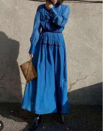 AMERI CHIFFON GATHER DRESS