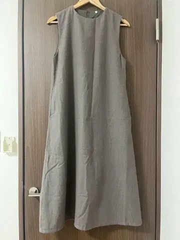 새상품급 무인양품 기모 오버롤 스커트
