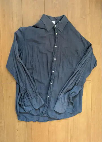 ASPESI 다크 블루 긴팔 셔츠 M