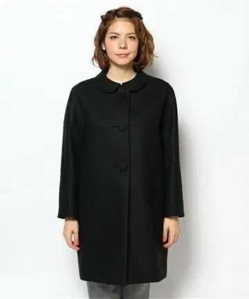 J&M DAVIDSON 둥근 카라 코트