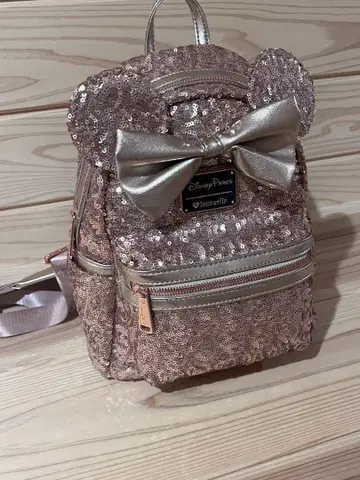 Loungefly Disney Parks 로즈 골드 백팩