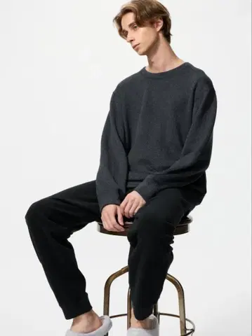 UNIQLO 룸웨어 니트 플리스 세트
