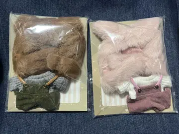 앙스타 이츠누이 호코리 애니멀 머플러 세트 2점 일괄 판매
