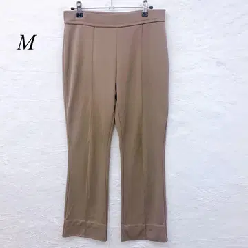 e5586 베이지 스트레치 여성 팬츠 M 사이즈 허리밴딩 있음
