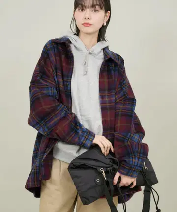 [ BEVERLY HILLS POLO CLUB ] 샤기 체크 셔츠
