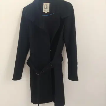 MICHEL KLEIN 블랙 롱 코트 38