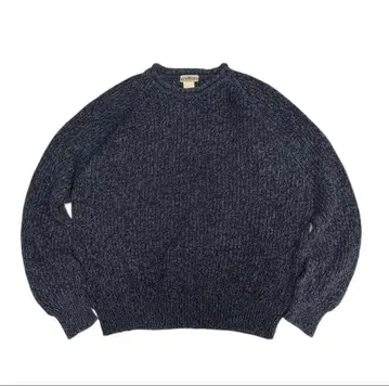 엘엘빈 llbean 코튼 모크넥 니트 스웨터 S 네이비