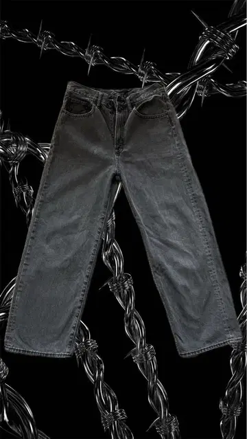 Black Denim Grunge y2k GU