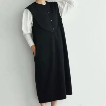 Cen. 센 퀼팅 원피스 블랙 메이드 인 재팬