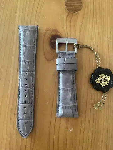 오로비안코 가죽 시계 벨트 그레이