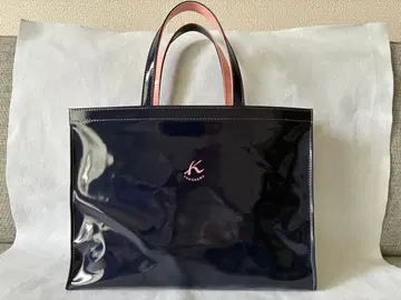키타무라 나일론 토트백 네이비x핑크