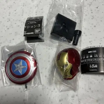 가챠 MARVEL [아이언맨 헤드] [가샤콜레 쉴드] 2종 세트