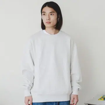 BEAMS T 맨투맨 속기모 그레이