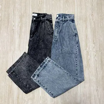 남성용 Adrer 데님 팬츠 와이드 팬츠