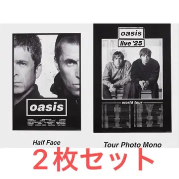 2장 세트 Oasis 오아시스 투어 포스터