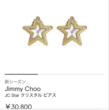 지미추 크리스탈 별 귀걸이