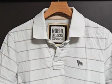 RUEHL No.925 반팔 보더 피케 셔츠