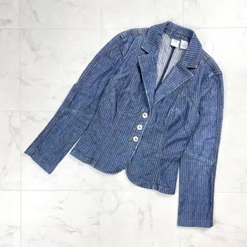 새상품급 아르마니 익스체인지 스트라이프 데님 자켓 네이비 S*HD29