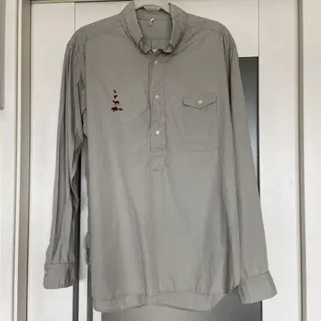 마운틴 리서치 동물 자수 풀오버 버튼 다운 셔츠