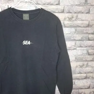 초레어 Ameri VINTAGE x WIND AND SEA 블랙 롱 T