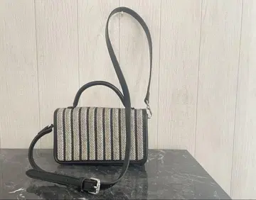 ZARA 스트라이프 디자인 숄더백