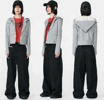 BEEDEN  Compact sw jacket 후드티 그레이