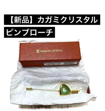 [ 새상품 ] KAGAMI CRYSTAL 하트형 브로치