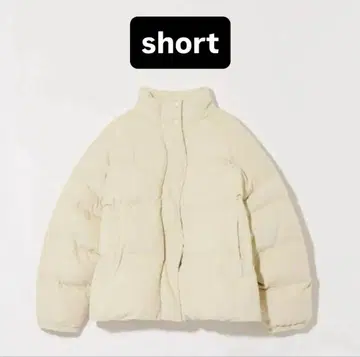 Eaphi corduroy puffy jacket ivory short