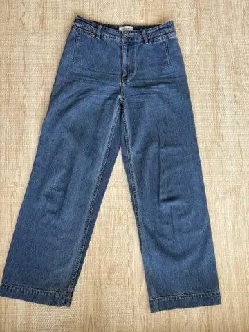 SLOBE IENA Le Denim 데님 배기 팬츠 블루 40