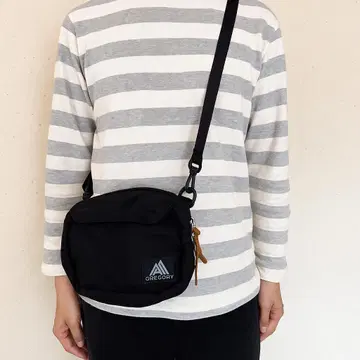 GREGPRY 그레고리 숄더백 블랙 사코슈