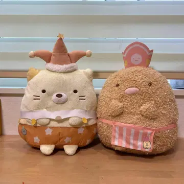 스미코구라시 돈까스&고양이 봉제 인형 (제일복권 경품)