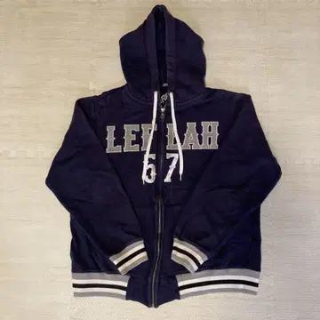 LEFLAH 57 네이비 집업 후드티