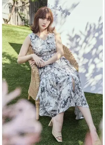 Herlipto Floral Cut-Out Long Dress