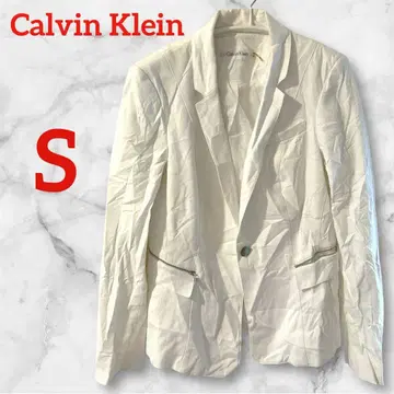 얼룩 있음 Calvin Klein 화이트 자켓 [ S ] 여성용